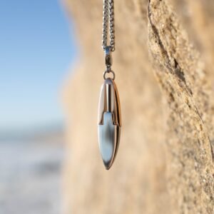 Bronzey Surfboard Necklace